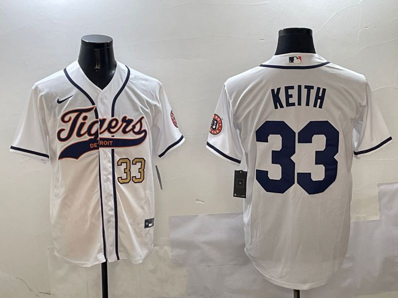 Men Detroit Tigers #33 Keith White Jointly Name 2025 Nike MLB Jersey style 4->detroit tigers->MLB Jersey
